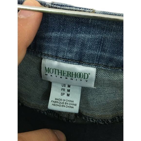 Motherhood Maternity Jeans Flare Leg Belly Band Button Pockets Womens Medium 34" - Picture 4 of 6